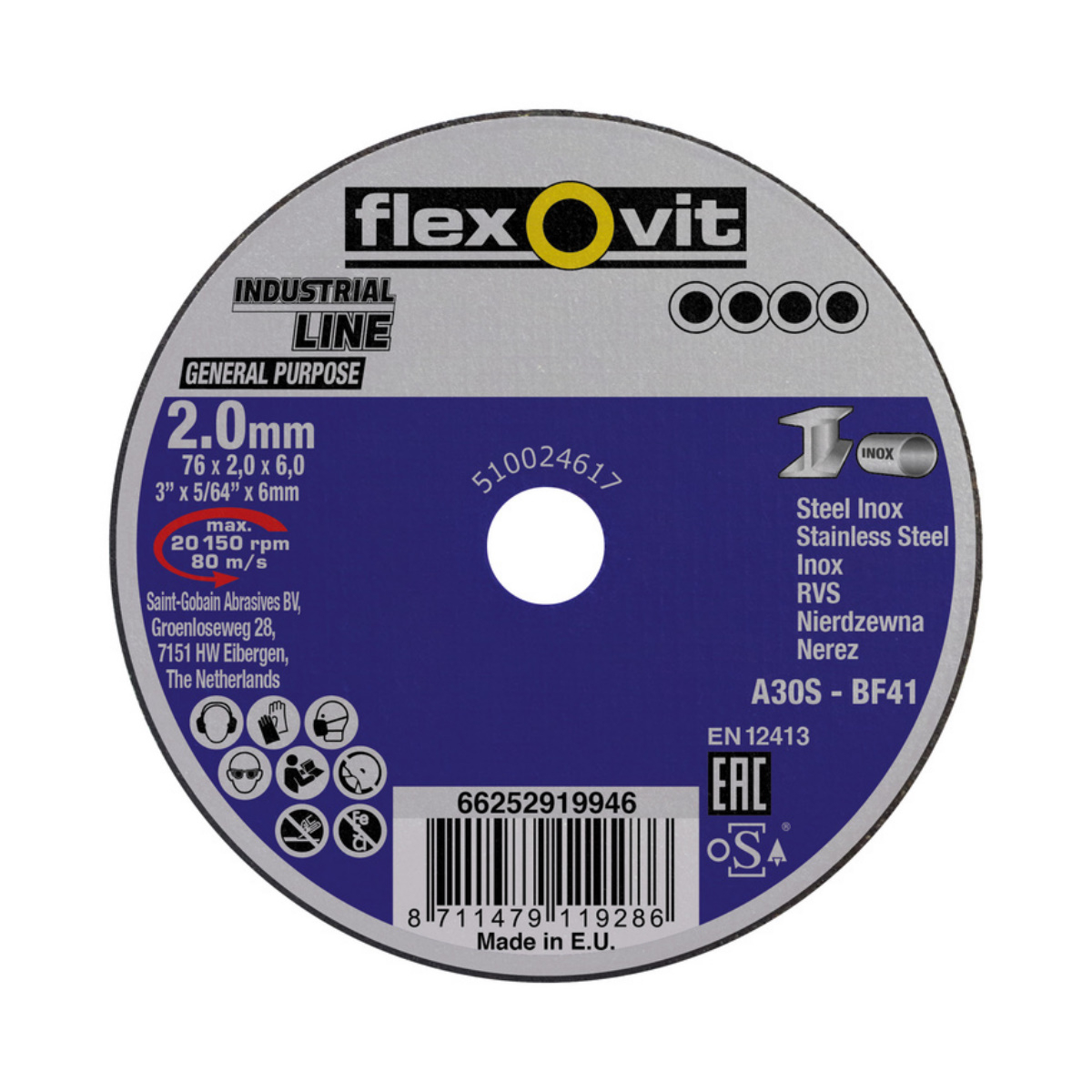Flexovit Grinding Bf 41 General Purpose Metal