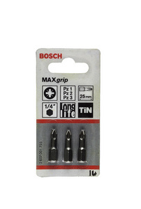 Maxgrip Tin Range 3 Pce Assorted Screwdriver Bits