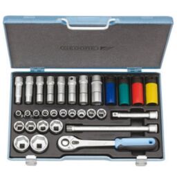 Gedore 1/2" Drive Socket Sets (31 piece)