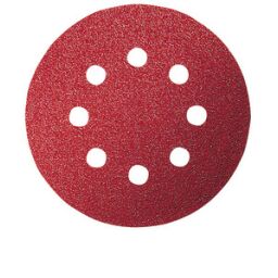 Red Wood (Velcro), 8 Holes Random Orbit