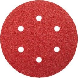 Red Wood Top (Velcro ), 6 Holes Random Orbit