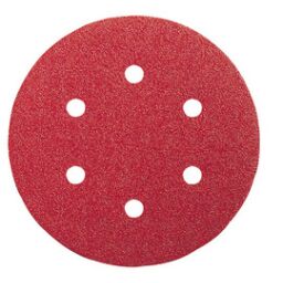 Red Wood (Velcro), 6 Holes Random Orbit