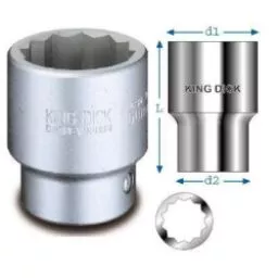 King Dick 1/2" Drive 12 Point BSW
