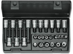 Gedore 3/8" & 1/4" Drive Torx Socket Set (28 piece)