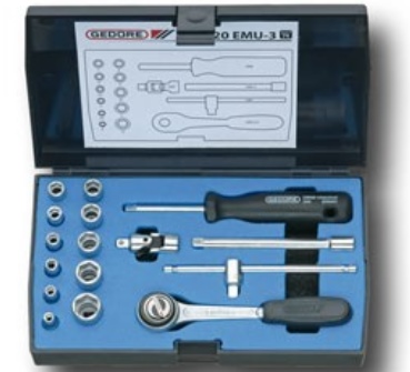 Gedore 1/4" Drive Socket Sets (16 piece)