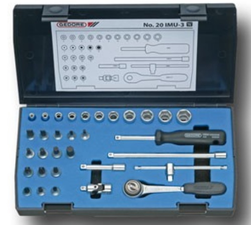 Gedore 1/4" Drive Socket Sets (32 piece)