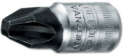 Gedore 1/4" Drive Male Phillips Bit Socket