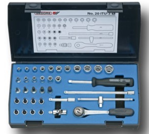 Gedore 1/4" Drive Socket Sets (36 and 37 piece)
