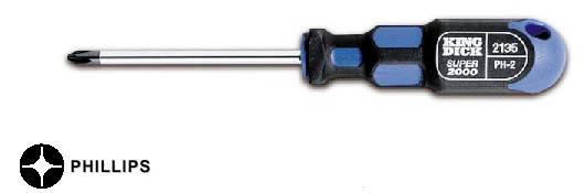 King Dick Super 2000 Philips Hex Screwdrivers