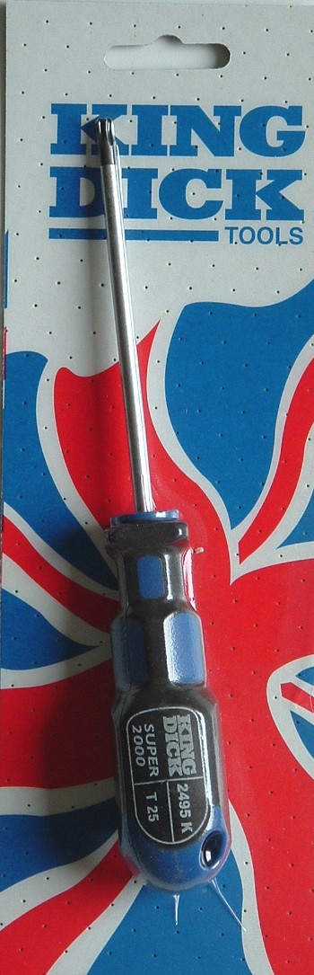 King Dick Super 2000 Torx Ball Ended Screwdrivers