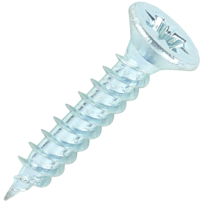 No. 6 x 3/4" Twin Woodscrew PZ2 CSK - BZP (Box of 200) 00634CWZ Timco