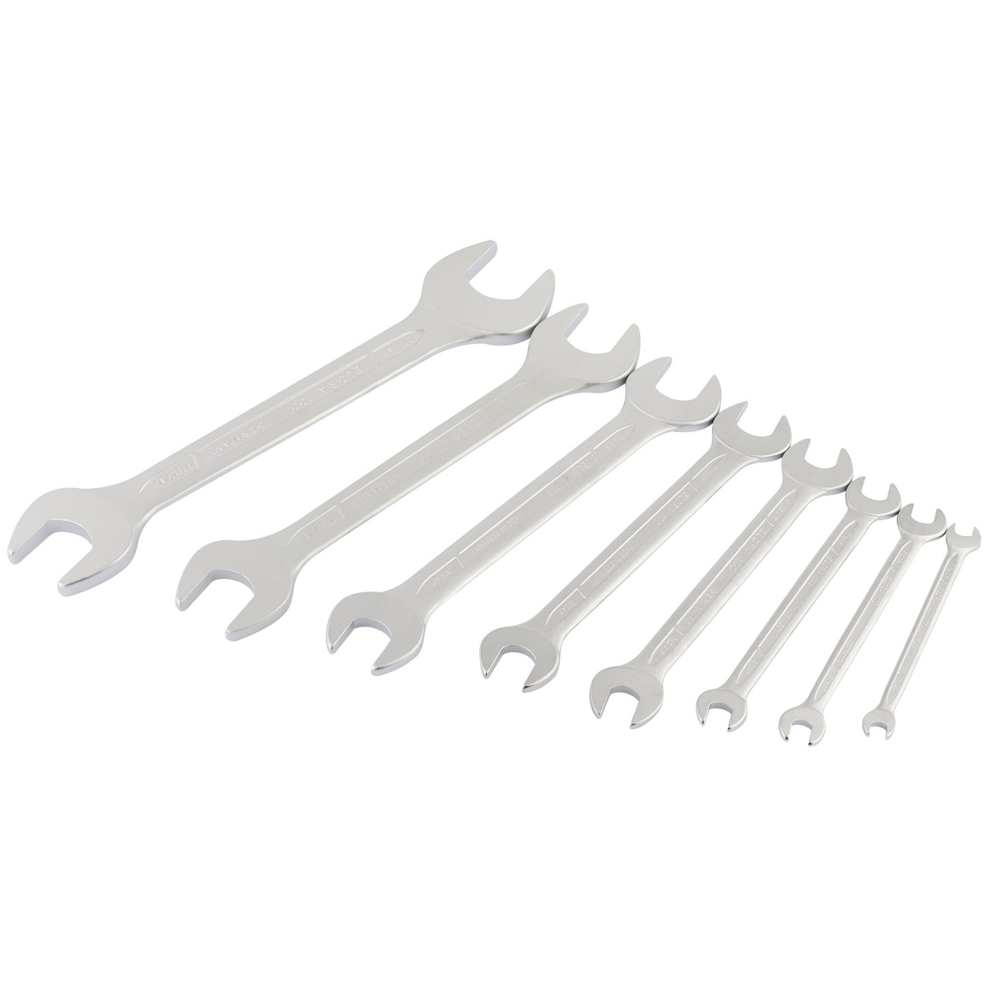 Elora 100 S8AF 8 Piece Long Imperial Open End Spanner Set 01218