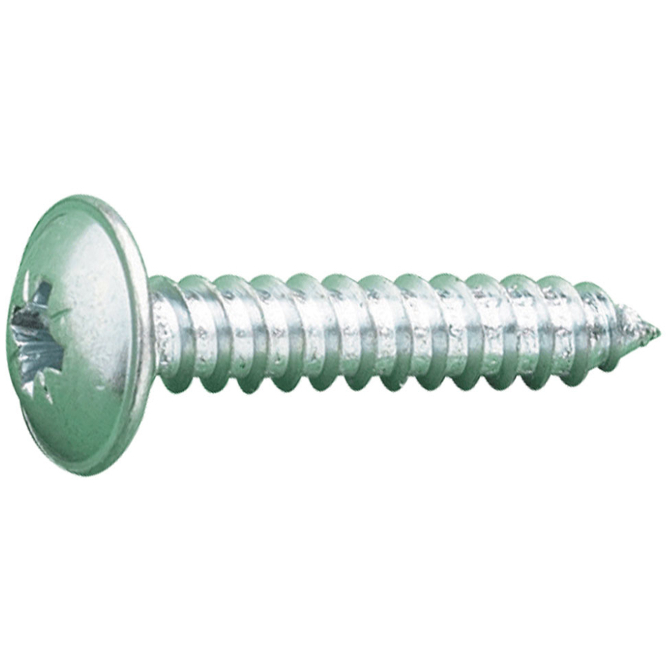 4.2mm  x 13mm AB Pozi Flange Self Tap Screw Zinc & Clear (BOX 1000)