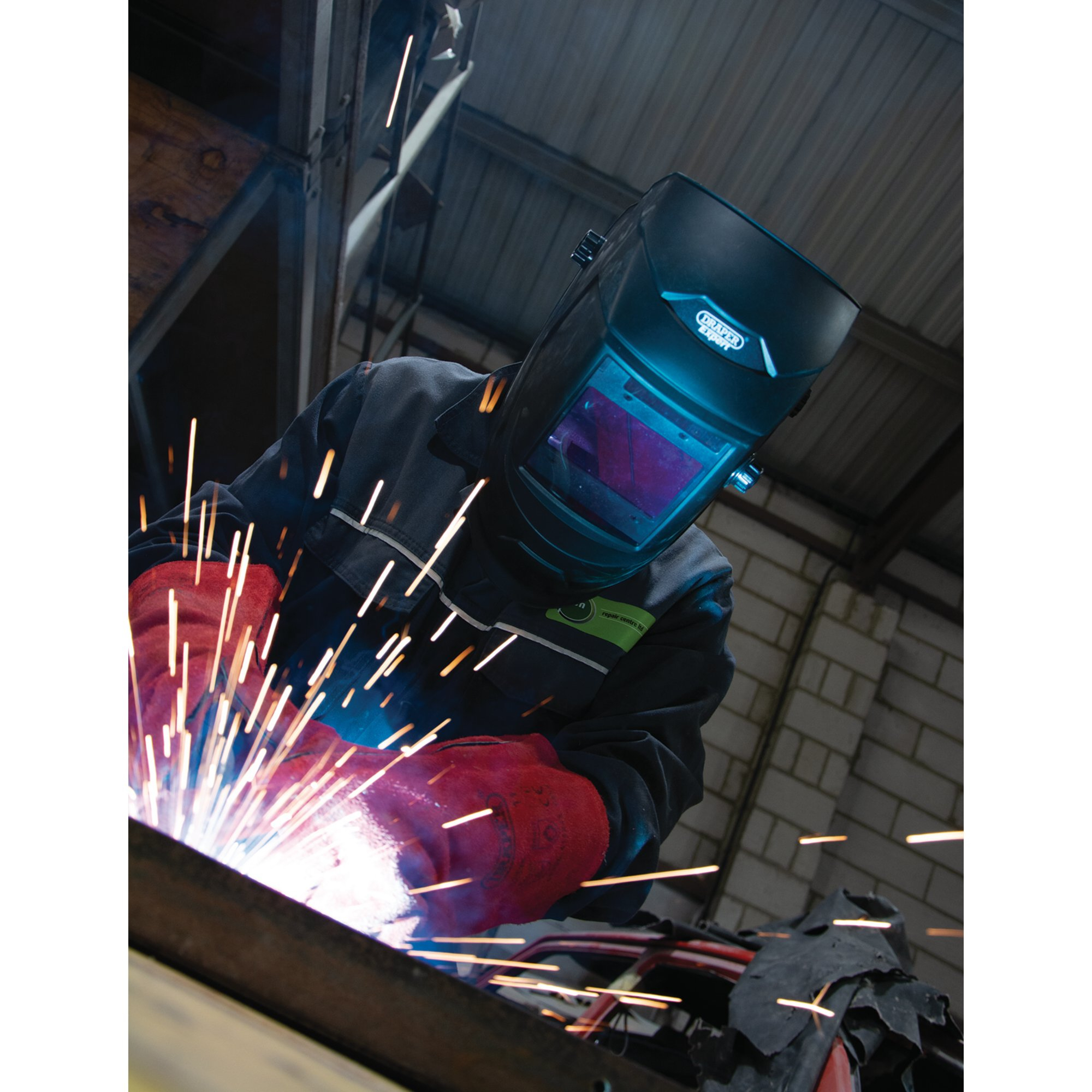 Draper 02512 WHVS-BK Expert Auto Darkening Multi Use Welding Helmet
