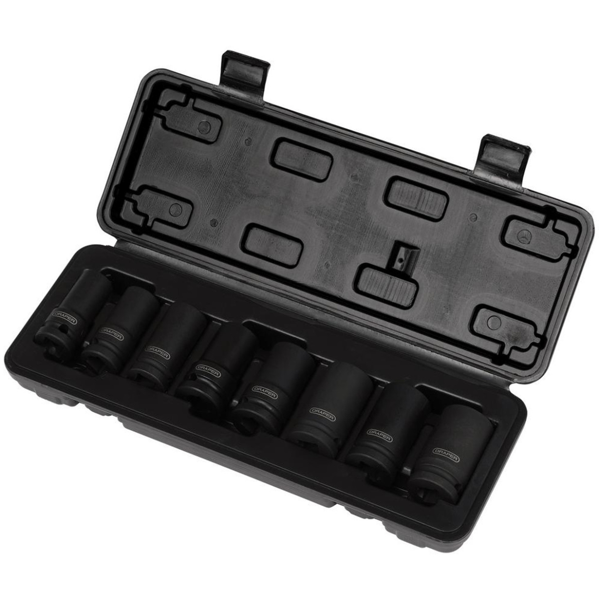 Draper 02746 Locking Wheel Nut Removal Set, 1/2" Sq. Dr. (8 Piece)