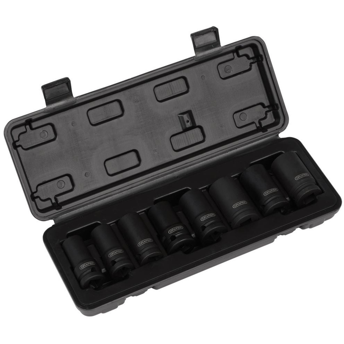 Draper 02746 Locking Wheel Nut Removal Set, 1/2" Sq. Dr. (8 Piece)
