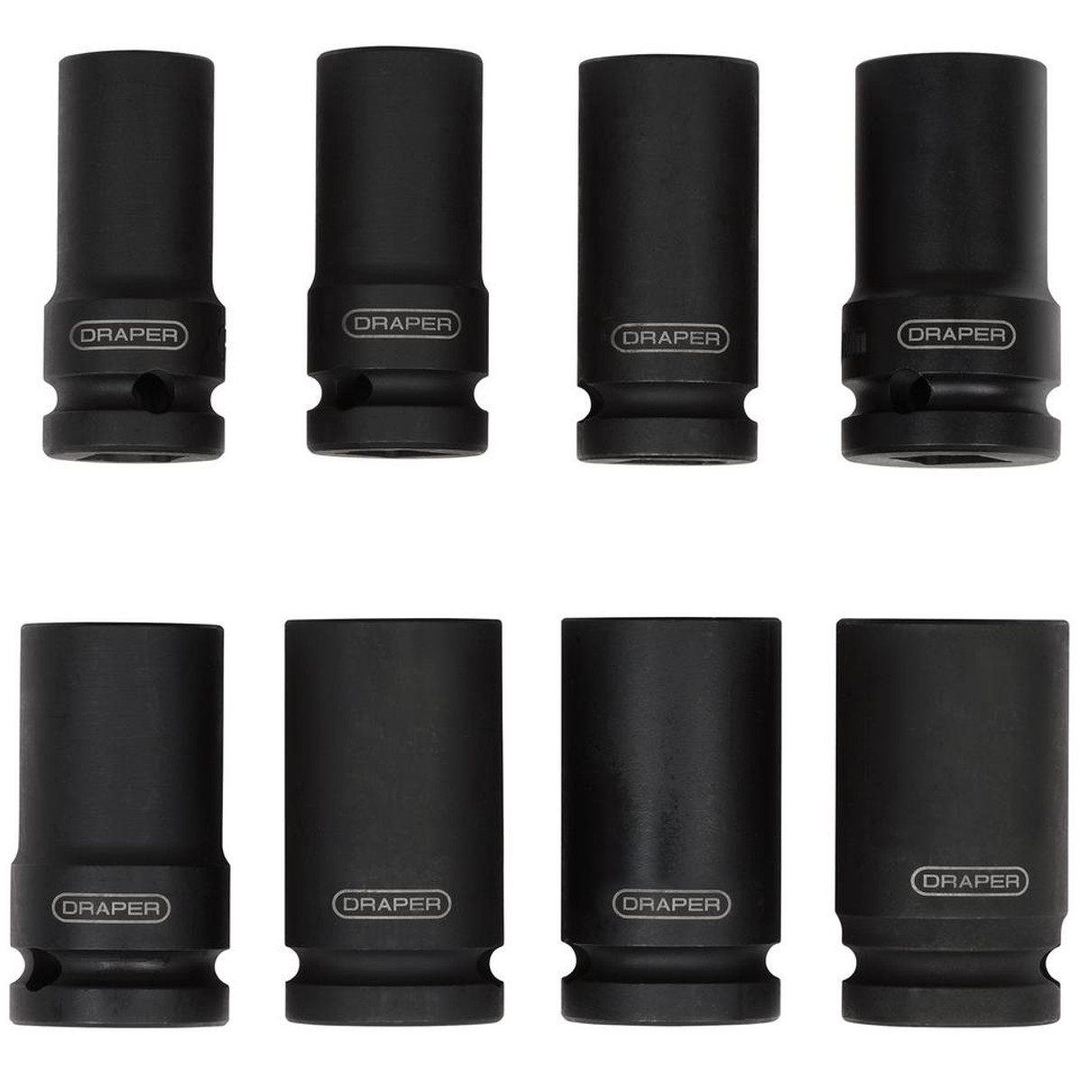 Draper 02746 Locking Wheel Nut Removal Set, 1/2" Sq. Dr. (8 Piece)