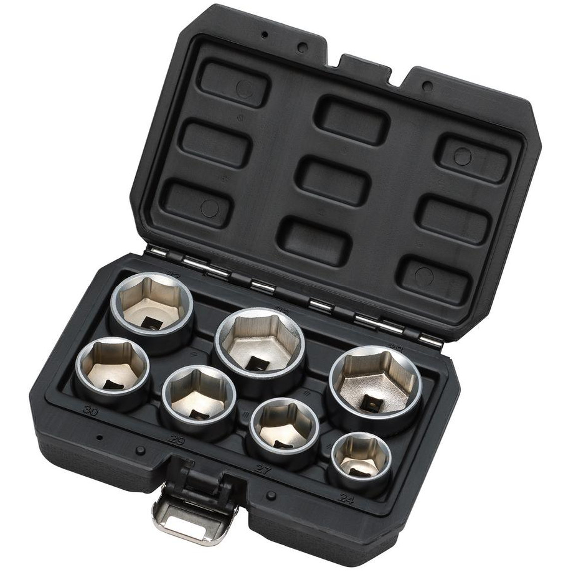 Draper 02747 Oil Filter Socket Set, 3/8" Sq. Dr. (7 Piece)