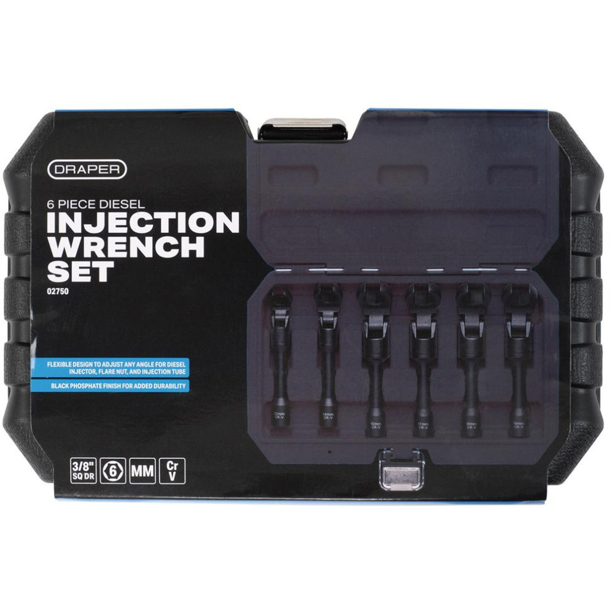Draper 02750 Diesel Injection Wrench Set (6 Piece)