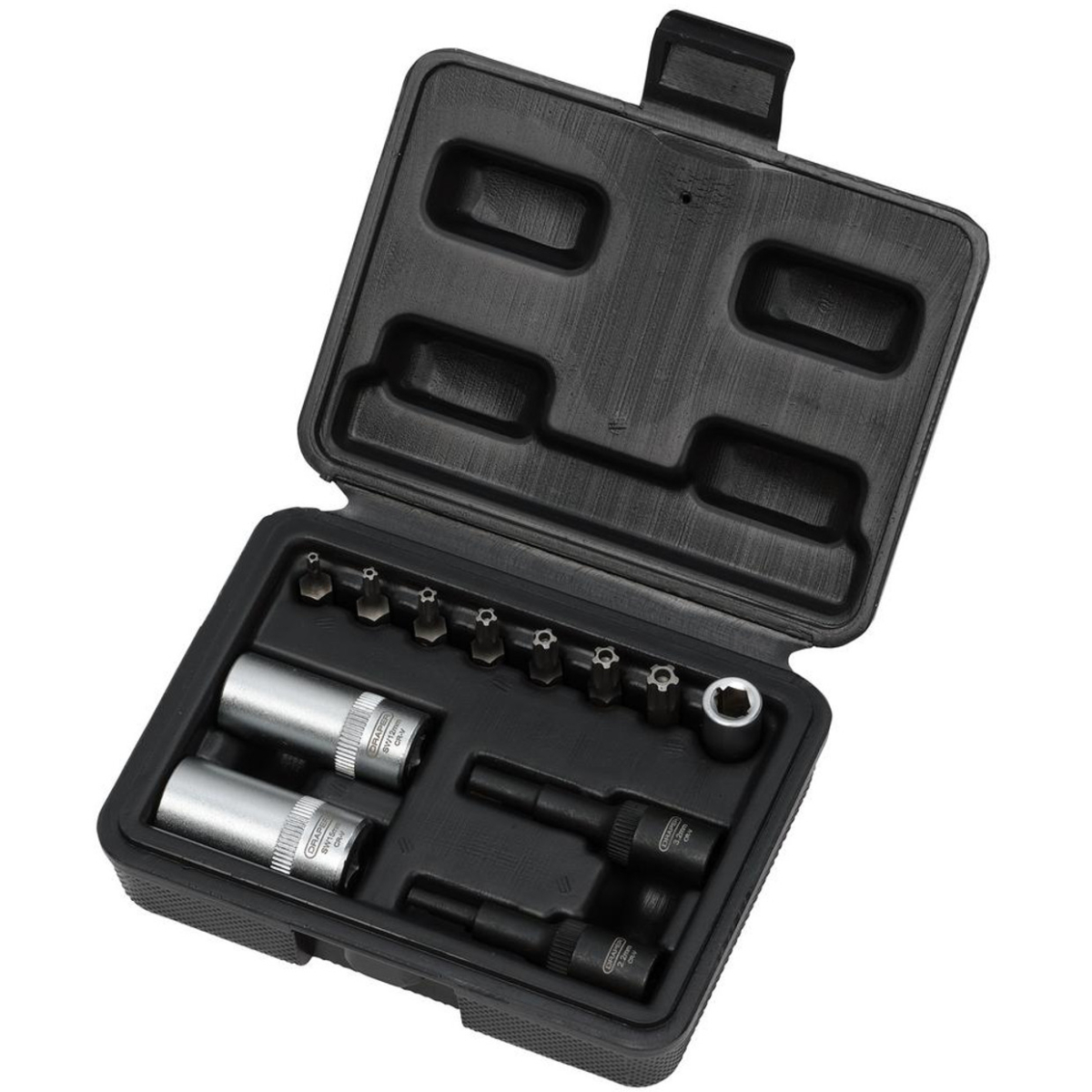 Draper 02907 Air Conditioning and ECU Tool Kit, 1/4" Sq. Dr. (12 Piece)