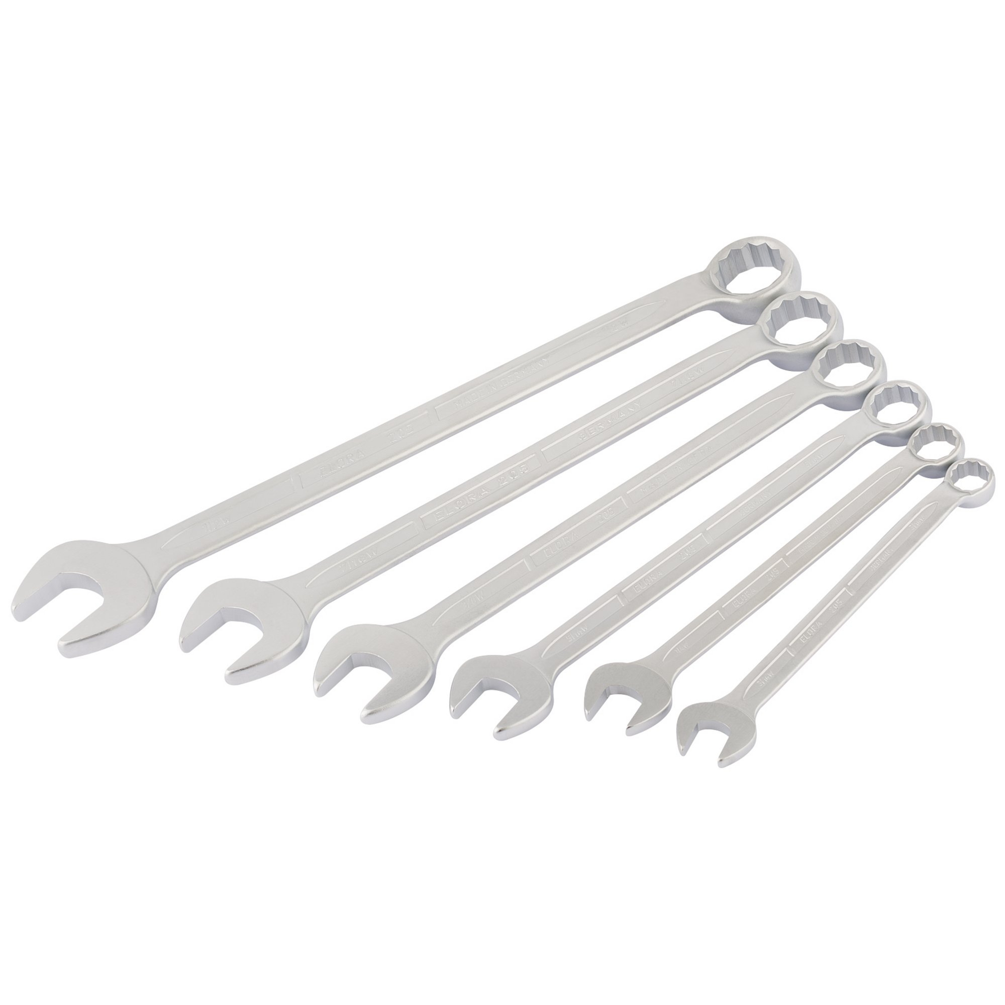 Elora 205 S6W 6 Piece Long Whitworth Combination Spanner Set 03131