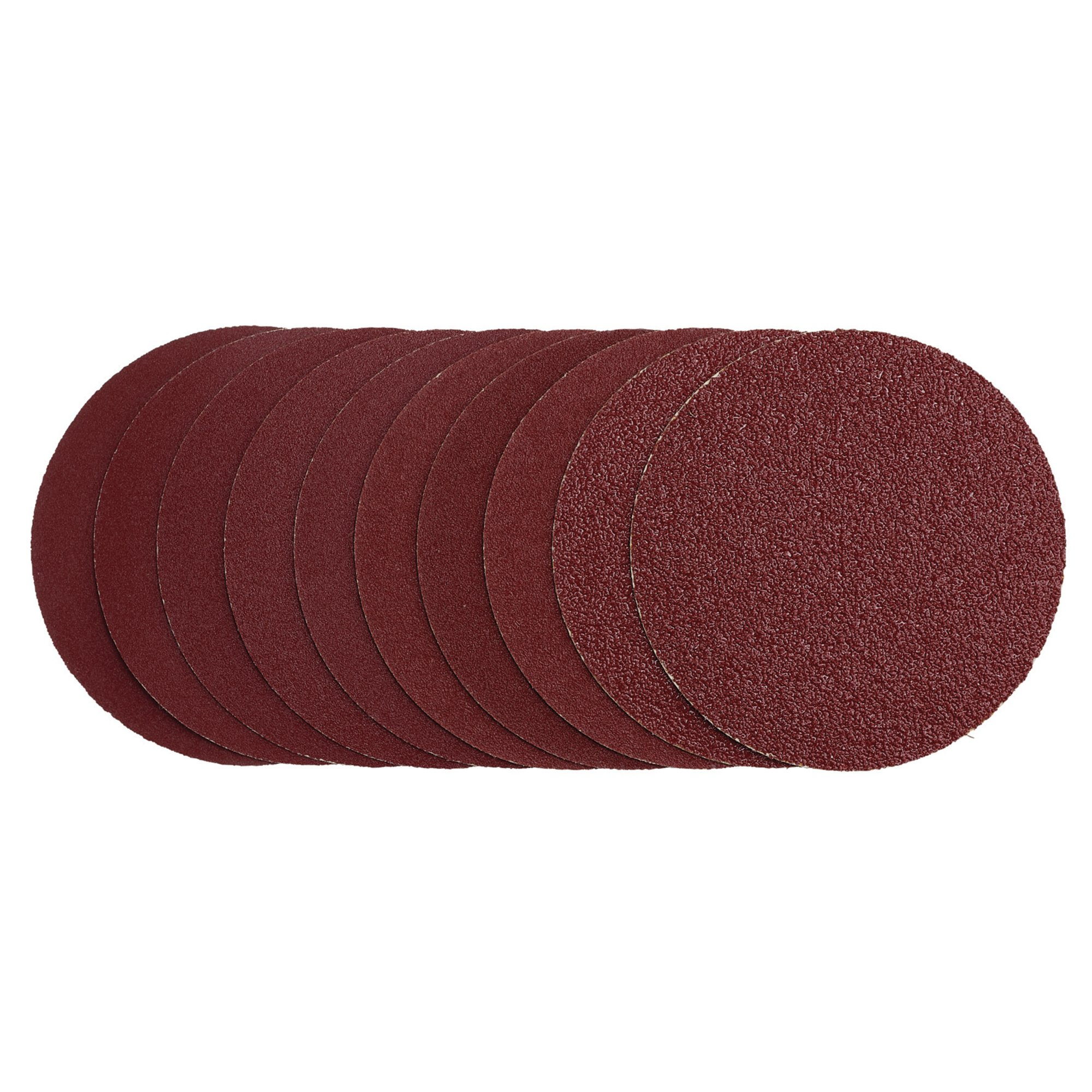 Draper 03158 SDHL125 Sanding Discs, 125mm, Hook & Loop, Assorted Grit   40 G, 80 G, 120 G, 240 G (Pack Of 10)