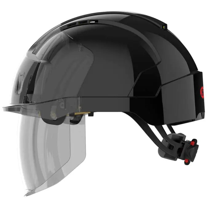 EVO® VISTAshield® Safety Helmet with Integrated Faceshield - Vented