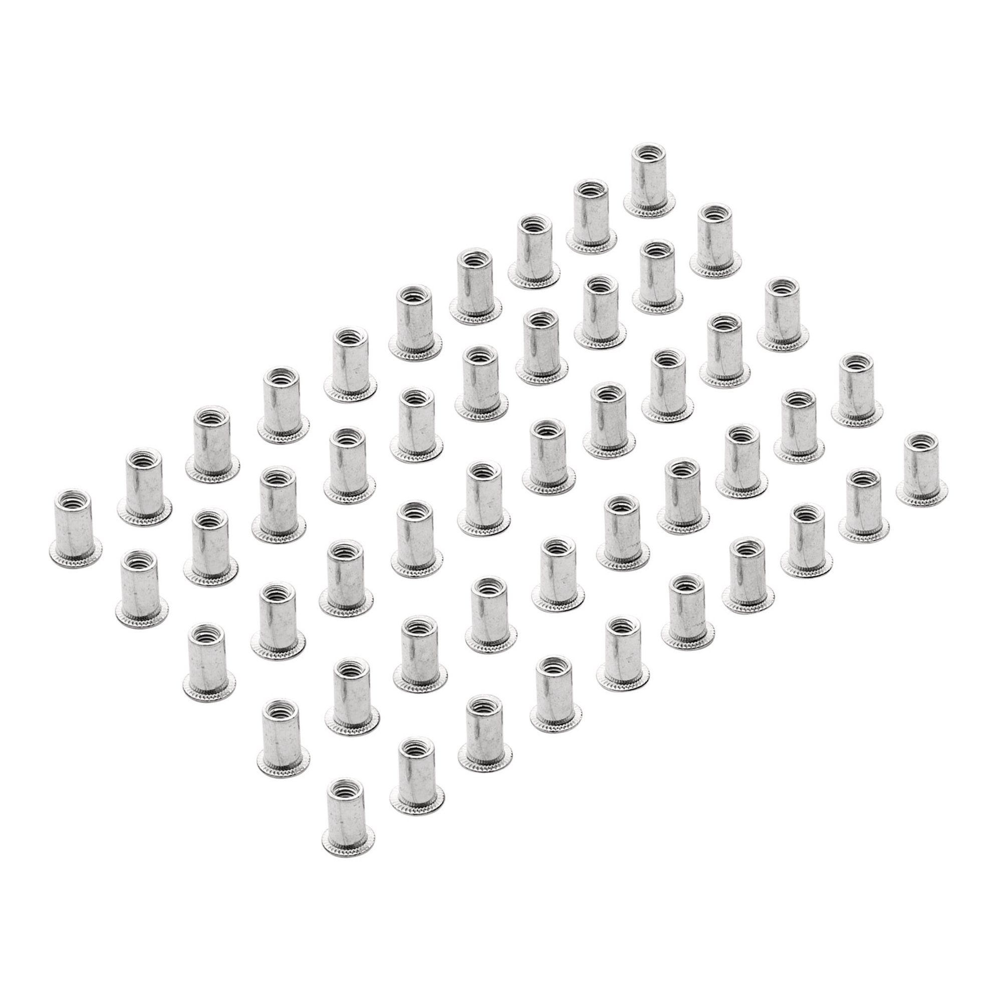 Draper 04051 RIVNUT4 Zinc Plated Threaded Insert Rivet Nuts, M4 X 0.7mm (Pack Of 50)