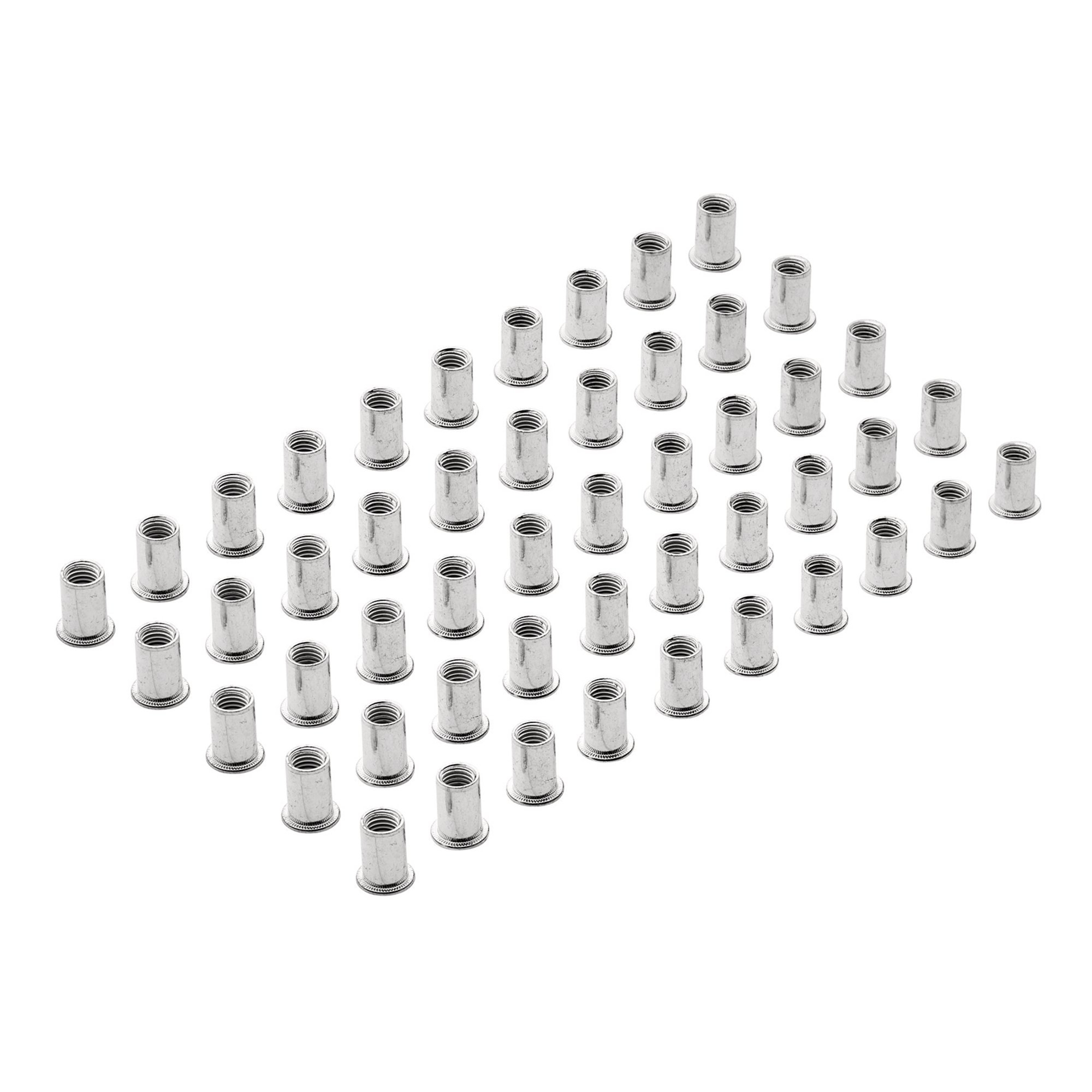 Draper 04056 RIVNUT10 Zinc Plated Threaded Insert Rivet Nuts, M10 X 1.5mm (Pack Of 50)