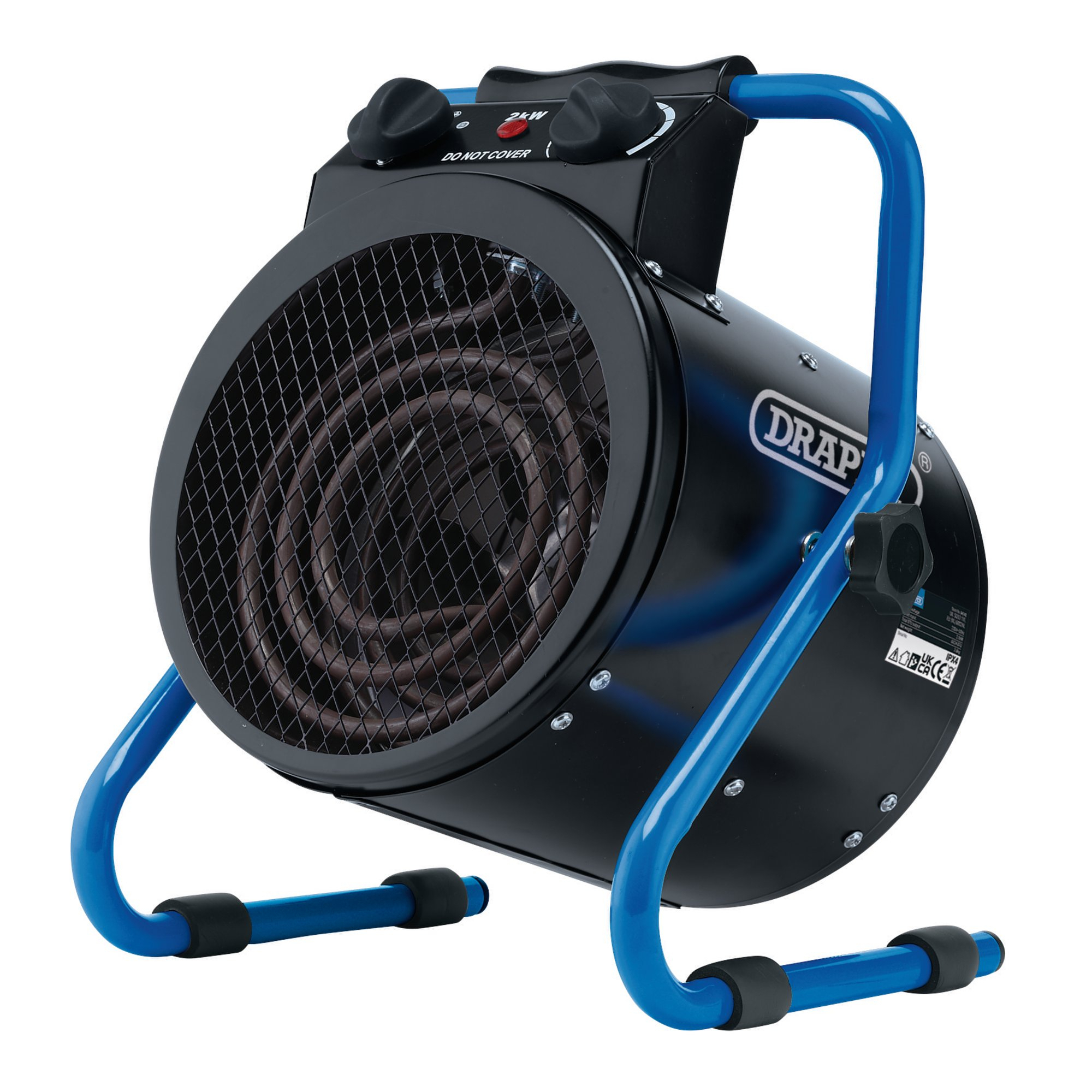 Draper 04742 Electric Space Heater, 2kW, 6824 BTU 230V