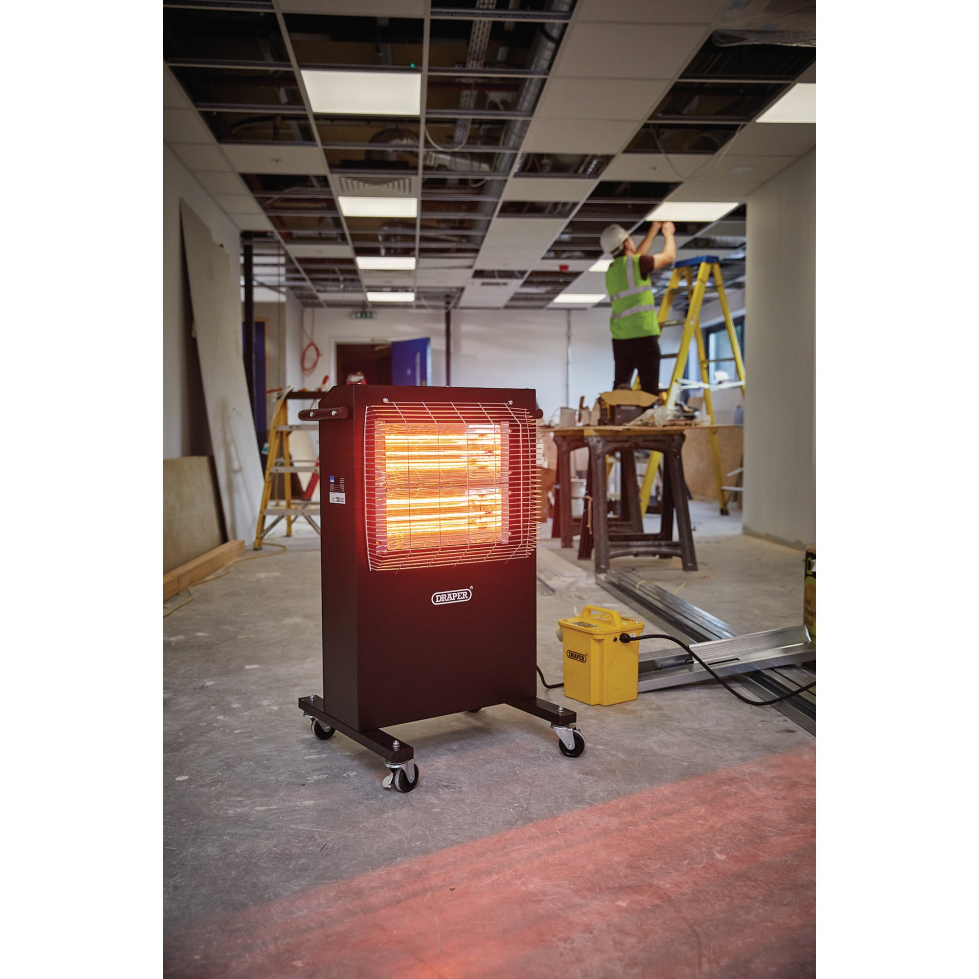 Draper 04746 Infrared Cabinet Heater, 2.4kW, 8188 BTU 110V