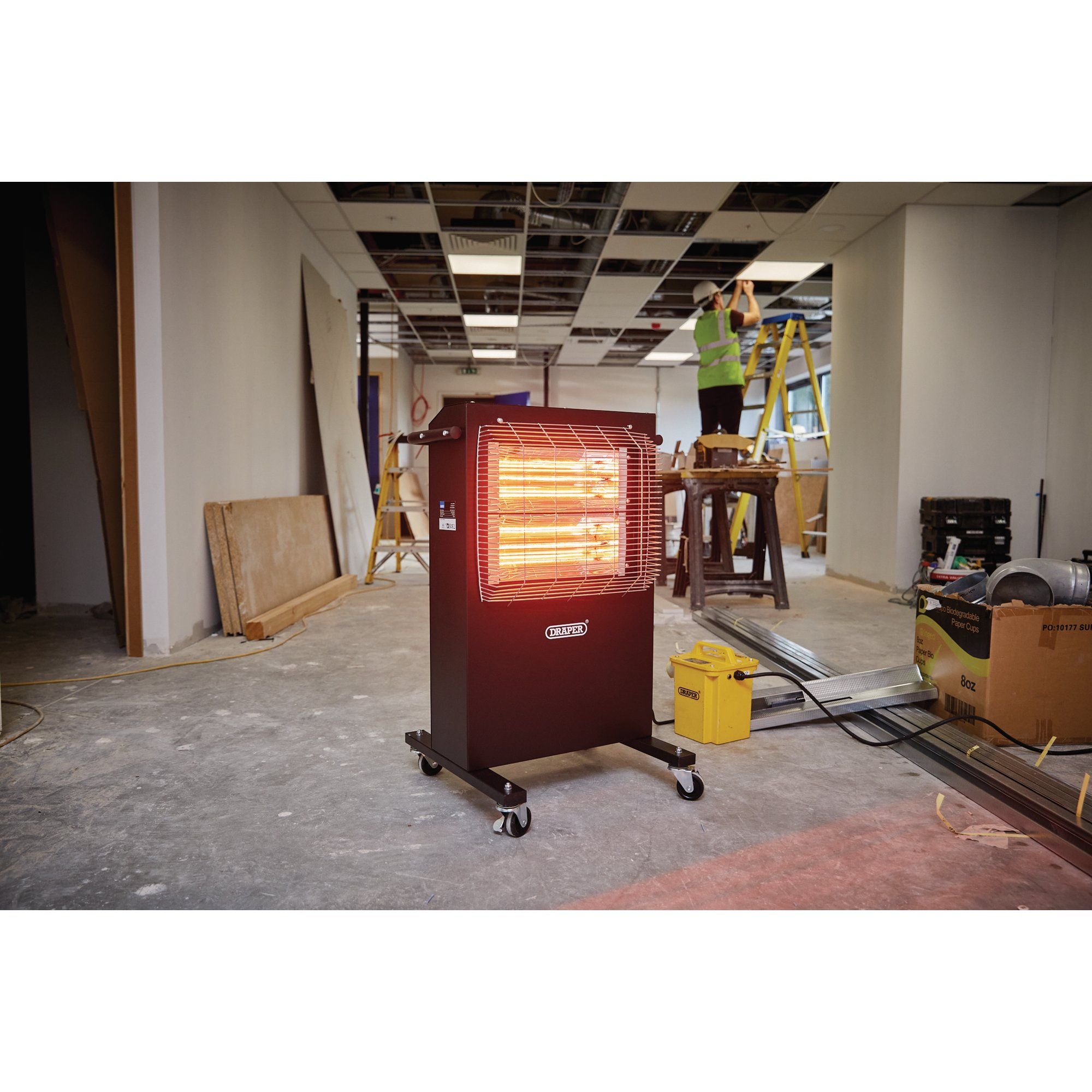 Draper 04746 Infrared Cabinet Heater, 2.4kW, 8188 BTU 110V