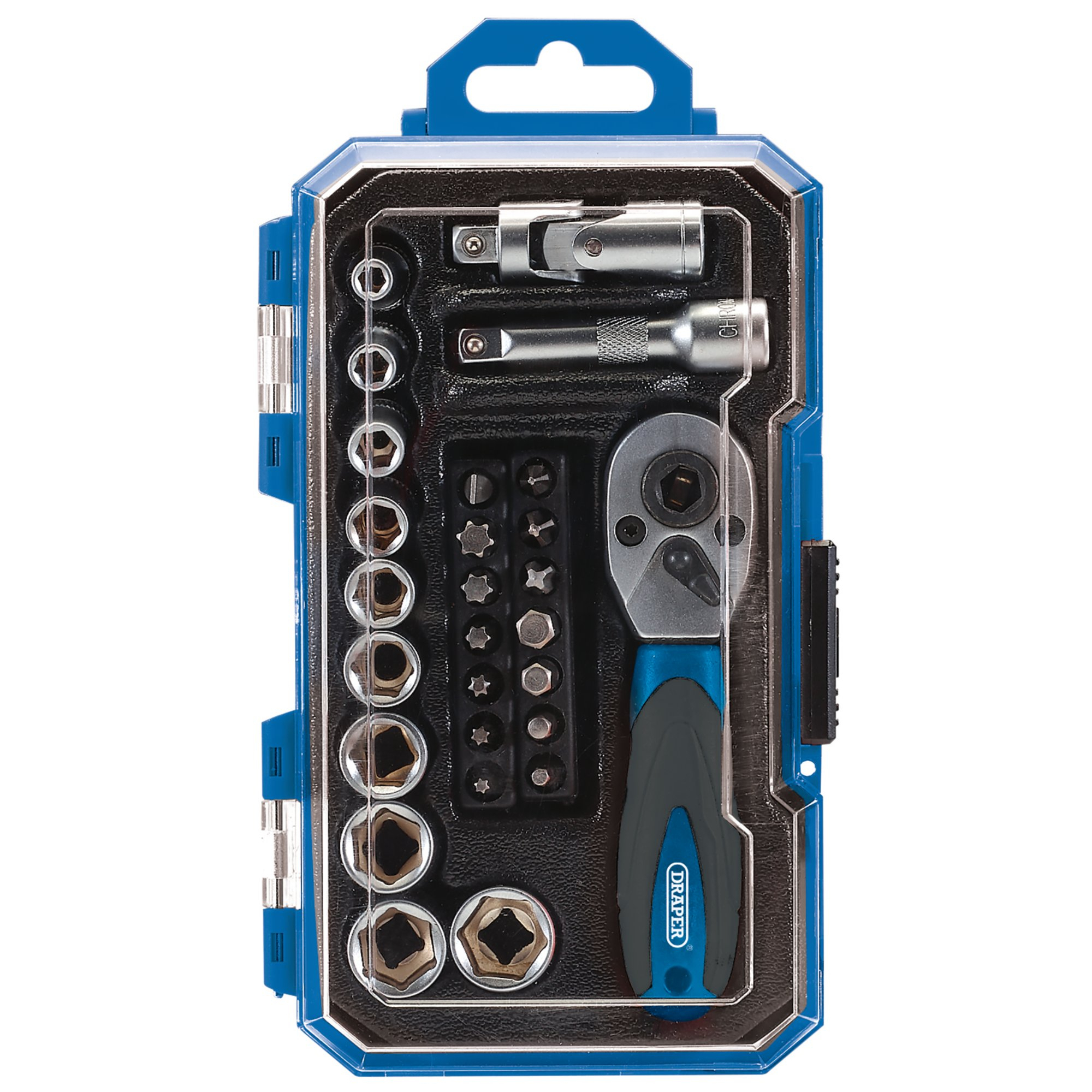 Draper 04778 1/4SS27 Socket Set, 1/4" Sq. Dr. (27 Piece)