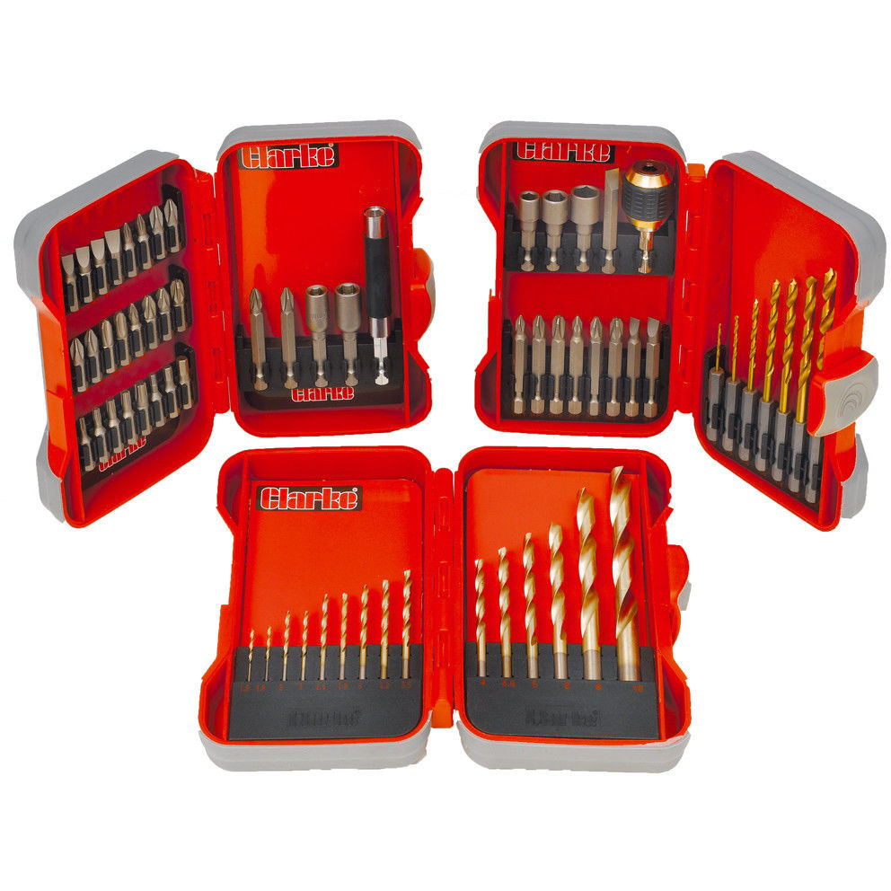 Clarke 1700544 Pro144 - 64 Piece Drill & Driver Bit Set