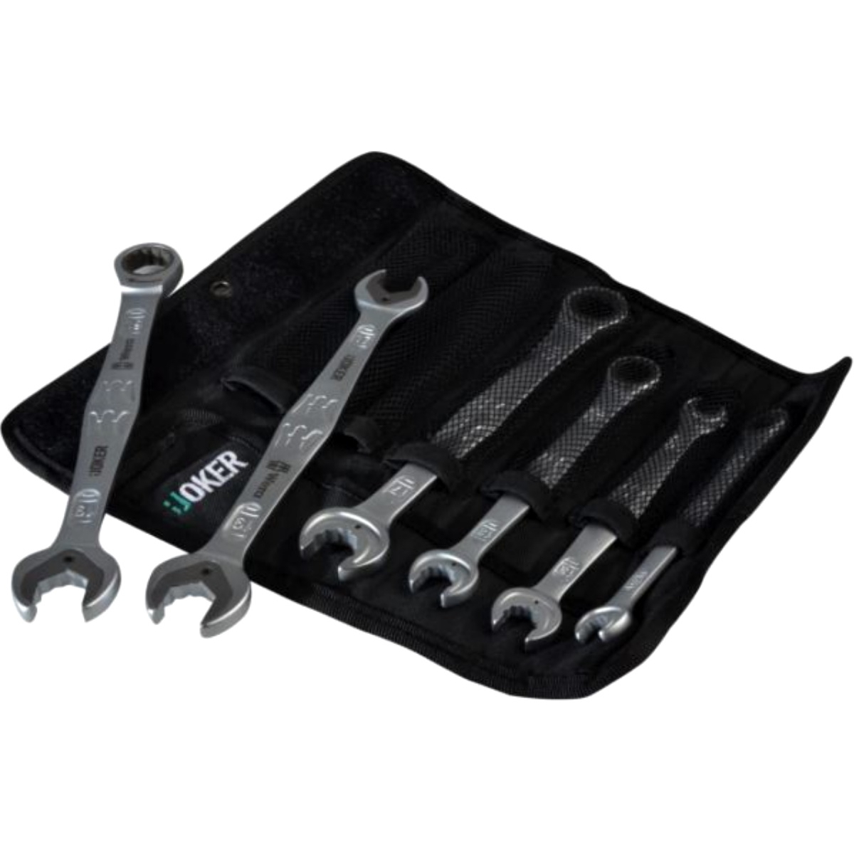 Wera 05020022001 6 Piece Joker Ratchet Spanner Set Metric with Pouch WER020022
