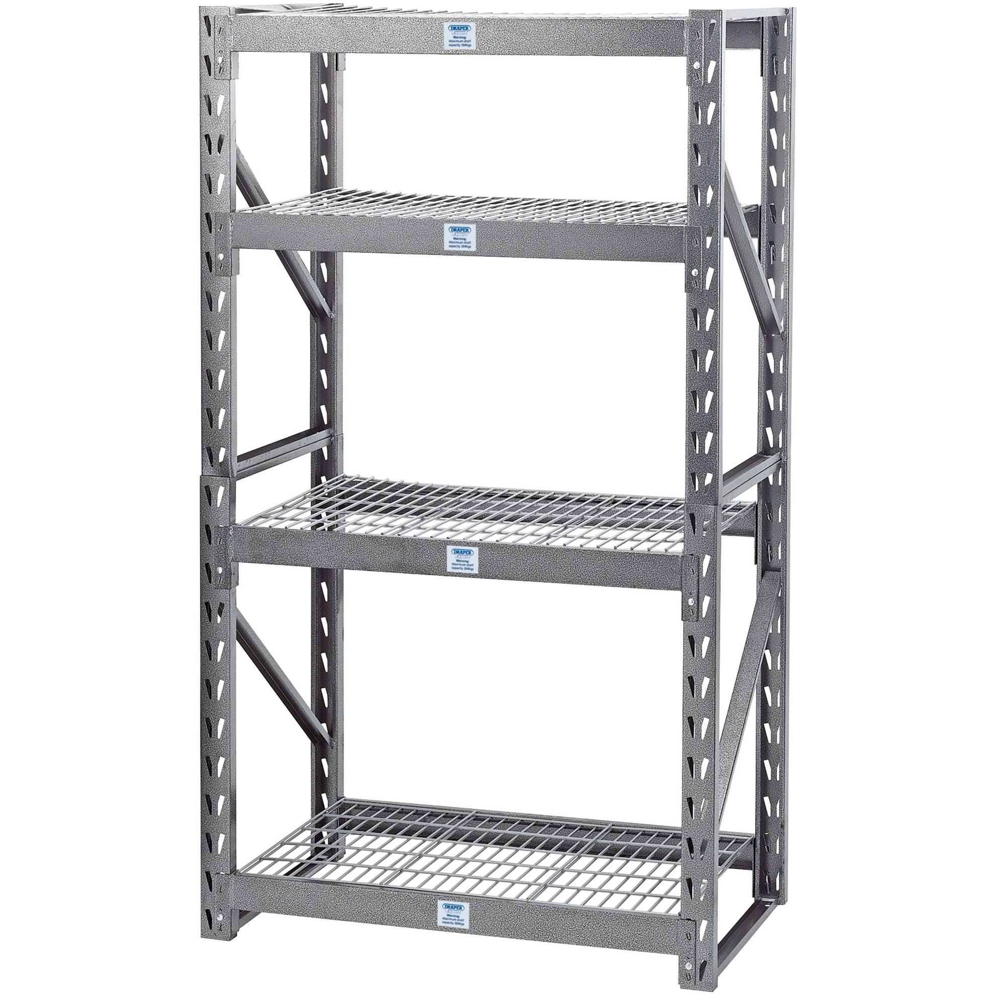 Draper 05230 MSUHD104/PRO Expert Heavy Duty Steel 4 Shelving Unit (1040 x 610 x 1830mm)
