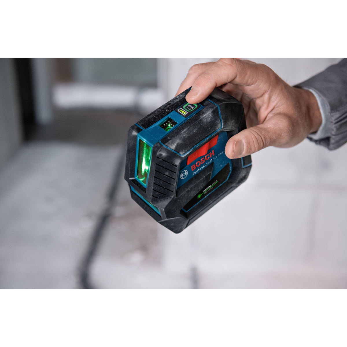 Bosch GCL 2-50 G + RM 10 + Ceiling clip Green Beam Combi Laser 50m with Target plate in Carry Case