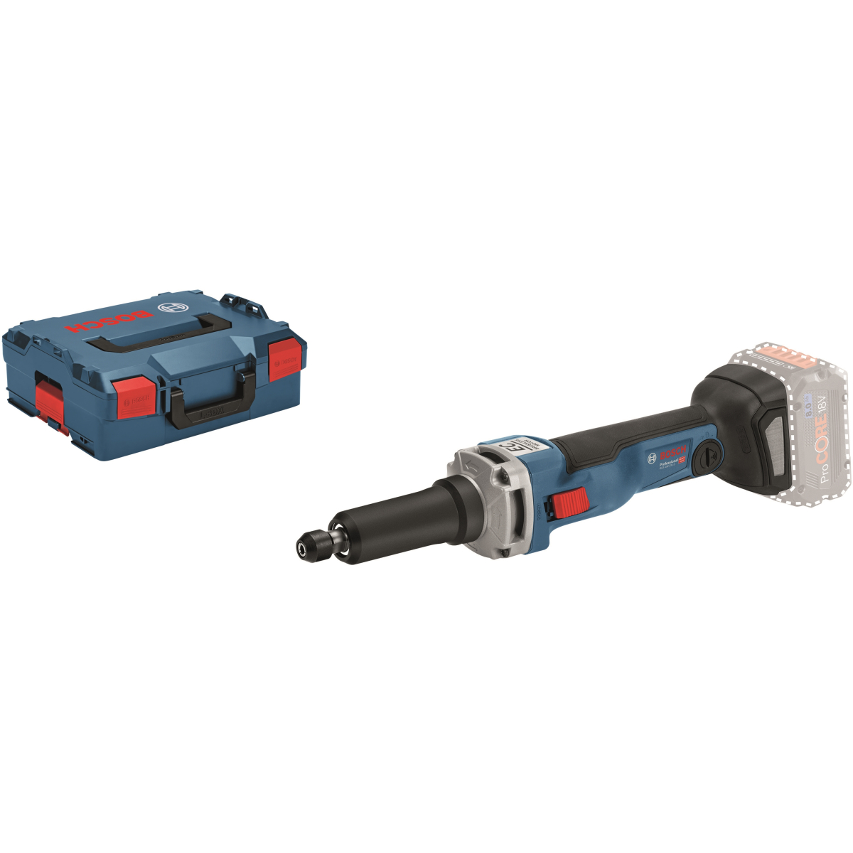 Bosch GGS 18 V-23 LC Body Only 18V Brushless Straight Grinder in L-Boxx