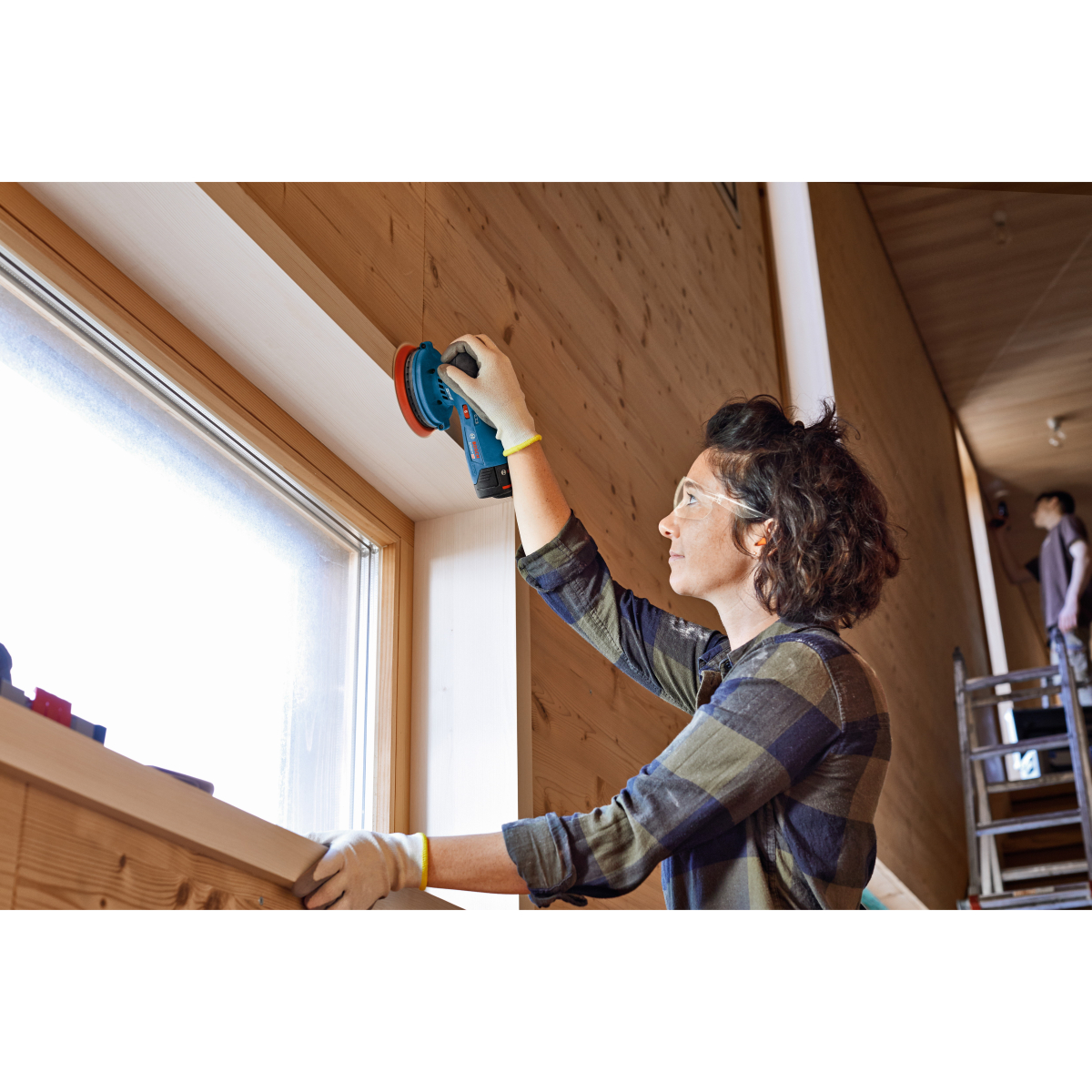 Bosch GEX12V-125NCG Body Only 12V Brushless 125mm Random Orbit Palm Sander in L-BOXX