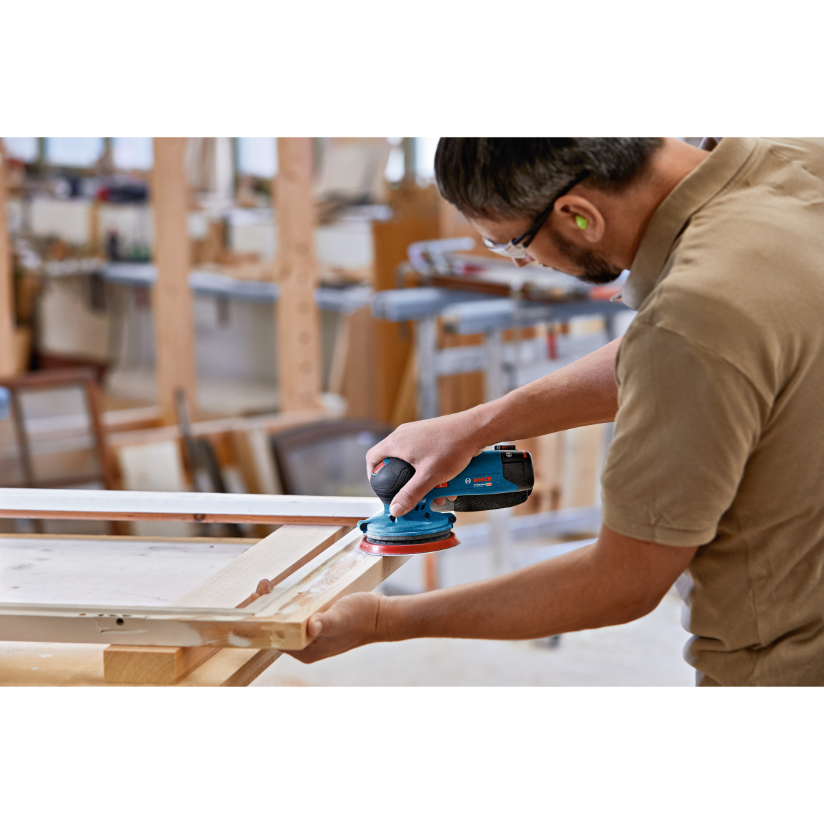 Bosch GEX12V-125NCG Body Only 12V Brushless 125mm Random Orbit Palm Sander in L-BOXX
