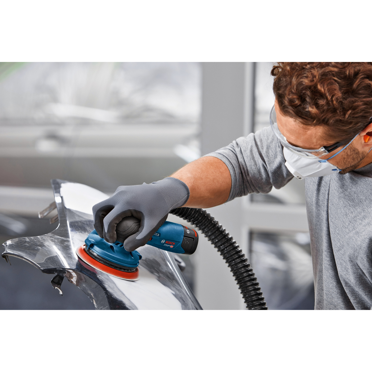 Bosch GEX12V-125NCG Body Only 12V Brushless 125mm Random Orbit Palm Sander in L-BOXX