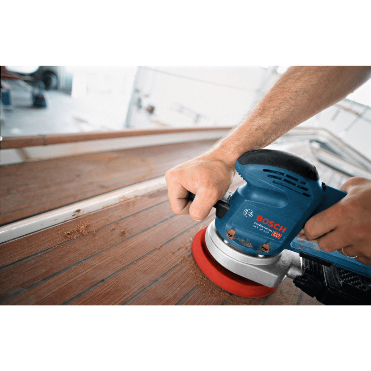 Bosch GEX 34-150 340W 150mm Random Orbital Sander in Carton
