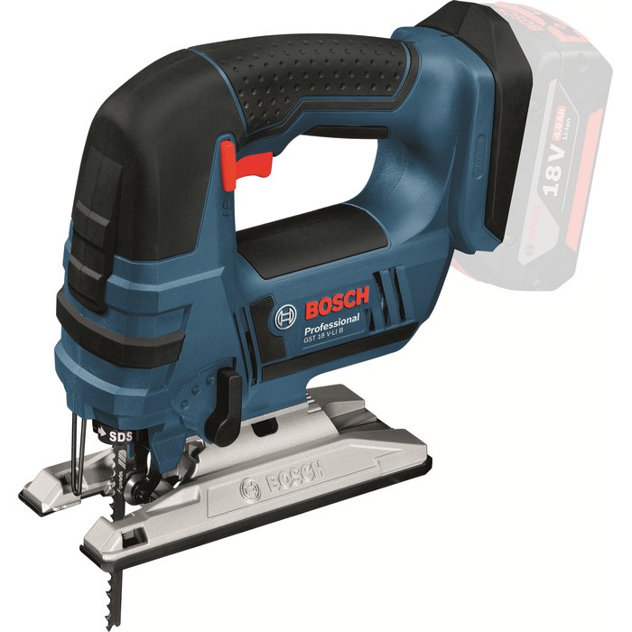 Bosch GST 18 V-LiB Body Only 18V Bow Handle Jigsaw in L-boxx