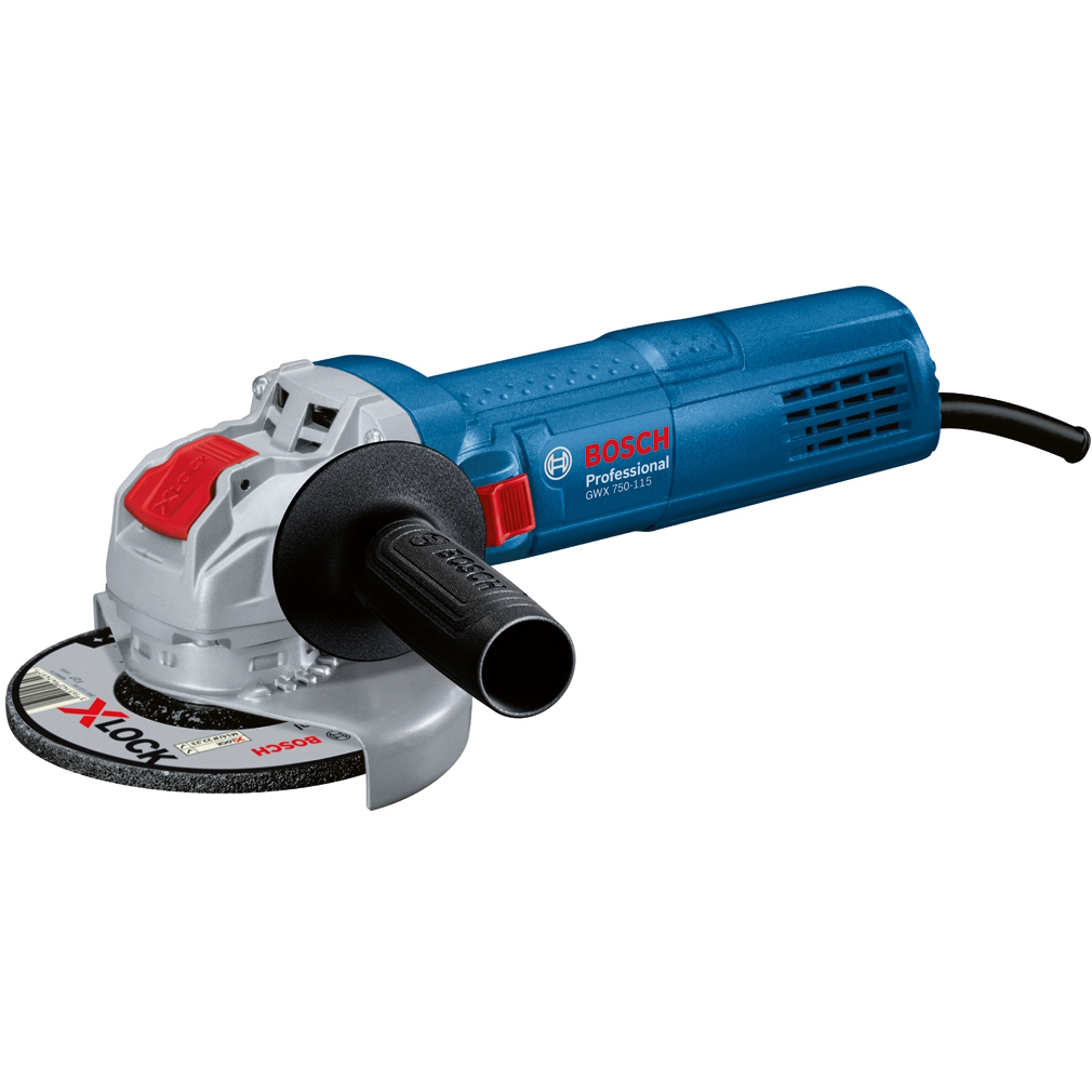 Bosch GWX 750-115 230v 4.5"/115mm 750W X-Lock Angle Grinder