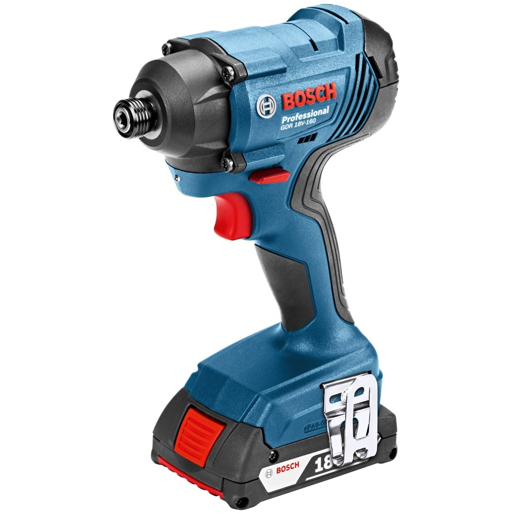 Bosch GSB18V-21 18V Combi Drill + GDR18V-160 Impact Driver Twinpack with 2x 2.0Ah Batteries in L-BOXX