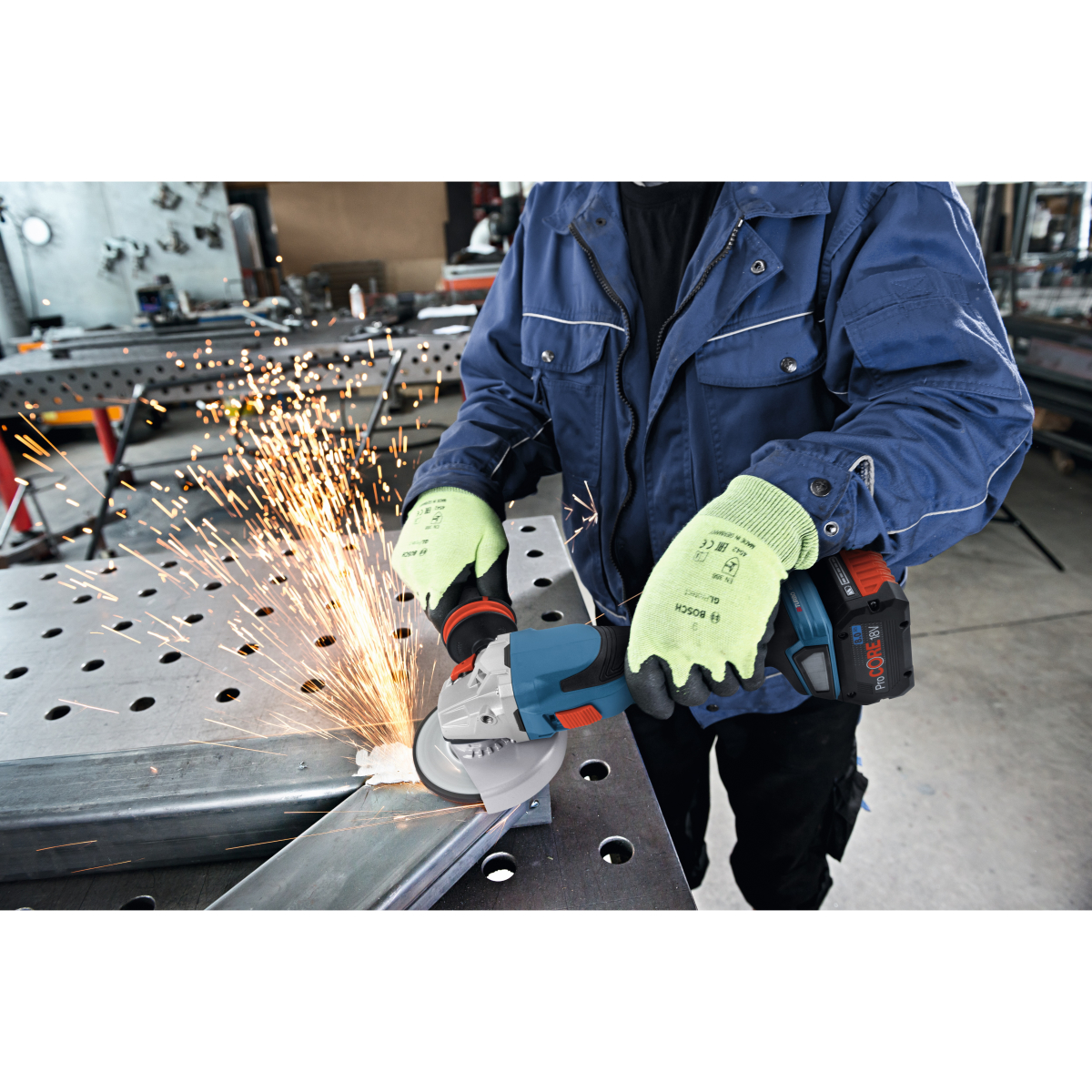 Bosch GWX18V-15SC Body Only 18V X-LOCK BITURBO Connection Ready Brushless 125mm Angle Grinder in L-BOXX