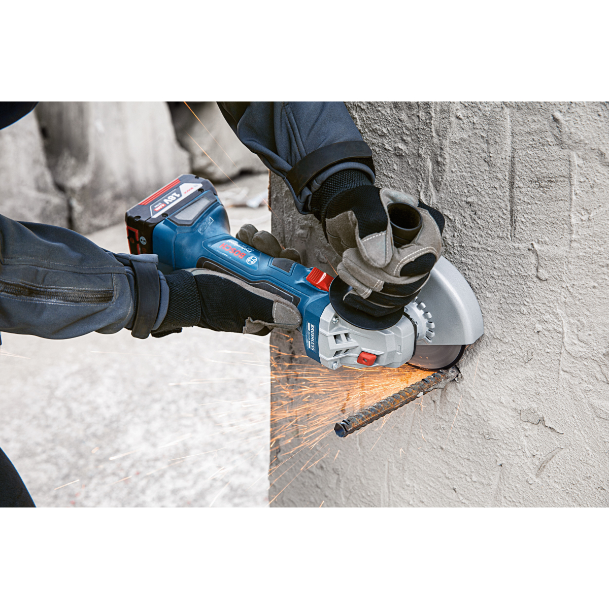 Bosch GWS18V-7125CG Body Only 18V Brushless 125mm Angle Grinder in L-BOXX