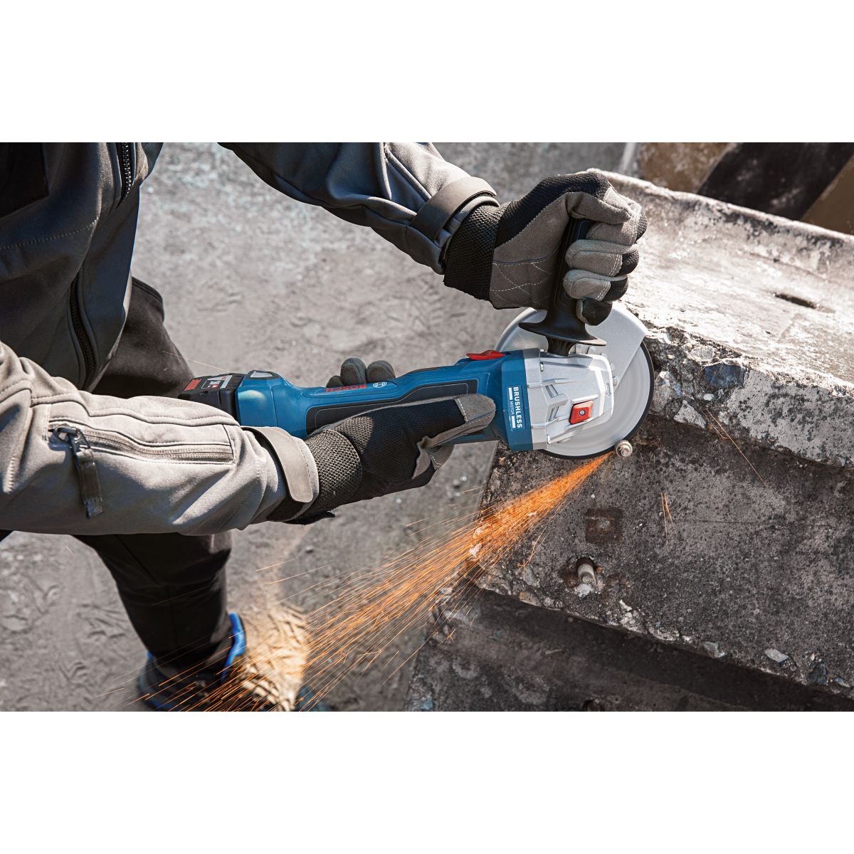 Bosch GWS18V-7125CG Body Only 18V Brushless 125mm Angle Grinder in L-BOXX