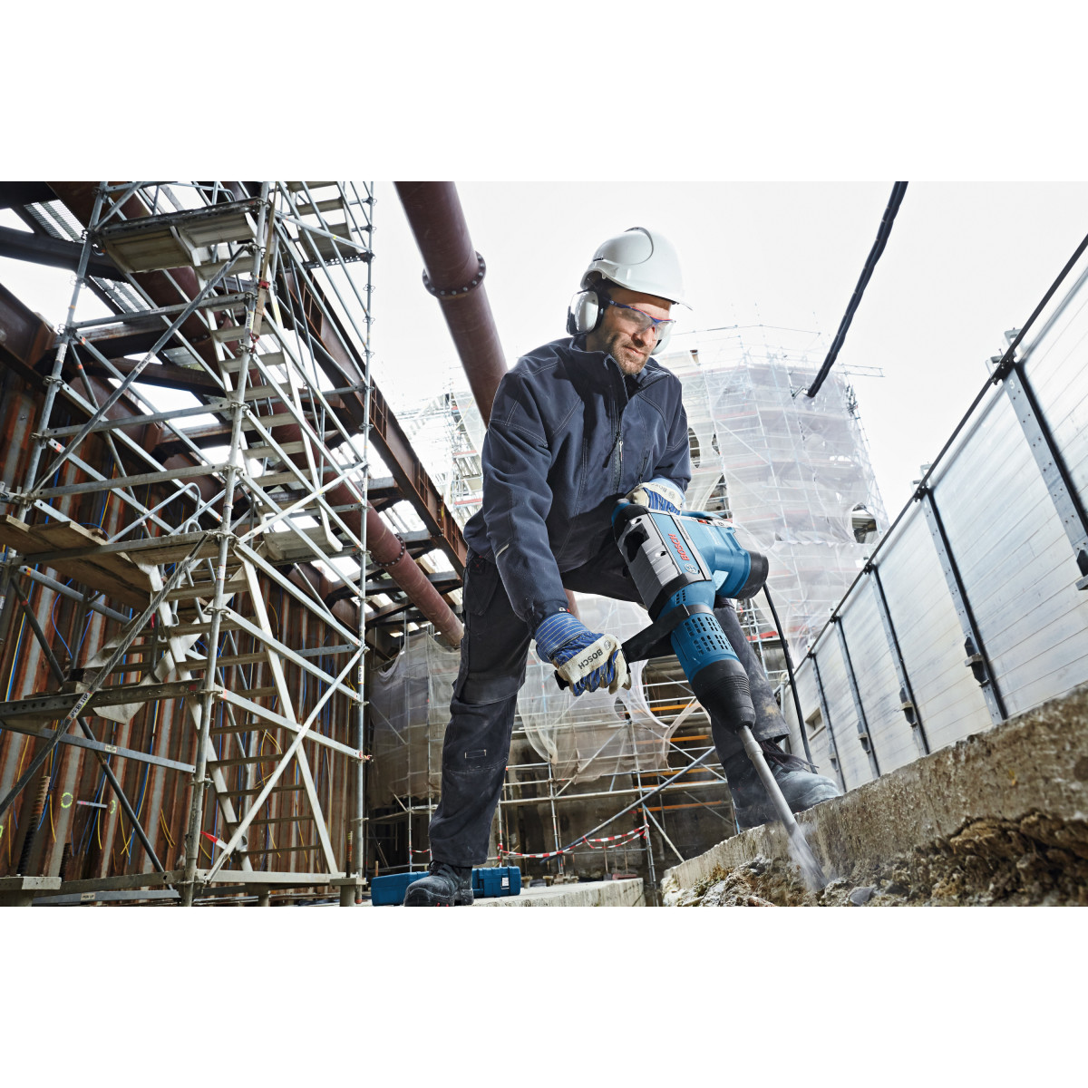 Bosch GBH 12-52 DV 12kg 1700W SDS-Max 2 Function Rotary Hammer with Vibration Control in Carry Case - 110V
