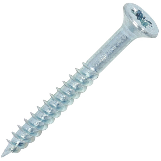 No. 6 x 1.1/4" Twin Woodscrew PZ2 CSK - BZP (Box of 200) 06114CWZ Timco